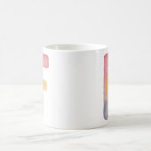 MUG LETTRE MONOGRAMME D'ALPHABET DE COULEUR D'EAU 'F'  (Centre)