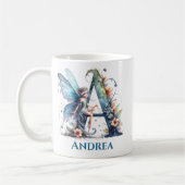 Mug Lettre monogramme de fée A (Gauche)