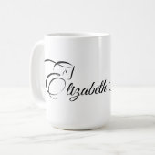 Mug Lettre monogramme E Horse (Devant gauche)