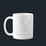 Mug Lettre Monogramme multiligne moderne personnalisée<br><div class="desc">LETTRE MONOGRAPHIQUE MULTILIGNE Moderne - Mug café personnalisé</div>