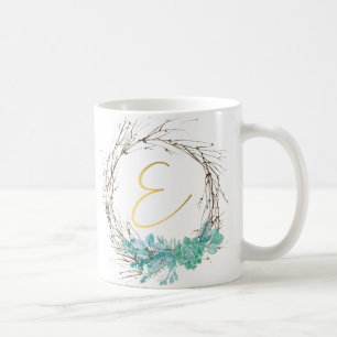 Mug Lettre monographie E en couronne