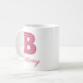 MUG LETTRE MONOGRAPHIQUE B BOUGIE CLASSIQUE (Devant gauche)
