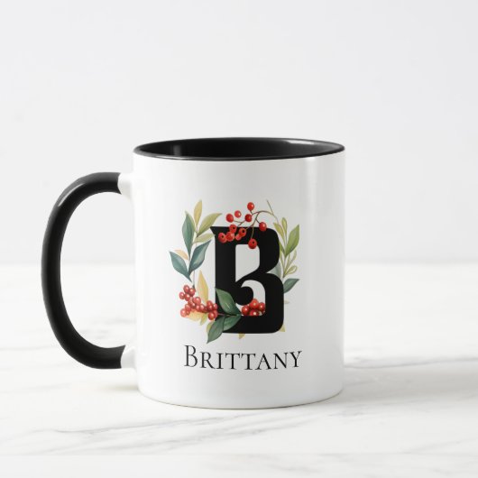 Mug LETTRE MONOGRAPHIQUE B DES FEMMES DE Noël (Gauche)