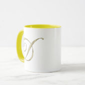Mug LETTRE MONOGRAPHIQUE D Or Initiales (Devant gauche)