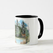 MUG LETTRE MONOGRAPHIQUE D PERSONNALISÉE DE CHÈQUES AQ (Devant droit)