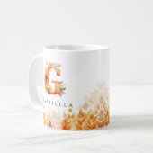 MUG LETTRE MONOGRAPHIQUE D'AUTOMNE G (Devant gauche)