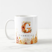 MUG LETTRE MONOGRAPHIQUE D'AUTOMNE G (Gauche)