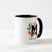 Mug LETTRE MONOGRAPHIQUE DE FER DE Noël M (Devant droit)