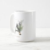 Mug LETTRE MONOGRAPHIQUE DE FLIAGE Tropical "A" Person (Devant gauche)