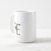 Mug LETTRE MONOGRAPHIQUE DE FLIAGE Tropical "E" Person (Devant gauche)
