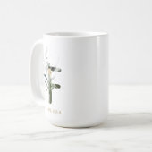Mug LETTRE MONOGRAPHIQUE DE FLIAGE Tropical "F" Person (Devant gauche)