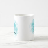 Mug LETTRE MONOGRAPHIQUE K Turquoise or Flower (Centre)