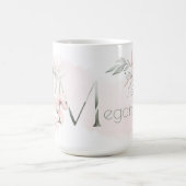 Mug LETTRE MONOGRAPHIQUE M Rose rose pâle (Centre)