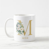 Mug LETTRE MONOGRAPHIQUE Maman Florale (Gauche)