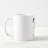 Mug LETTRE MONOMOBILE Florale Moderne Personnalisable  (Gauche)