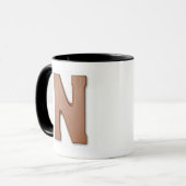 Mug Lettre n de chocolat (Devant gauche)
