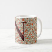 Mug Lettre N gris et rouge de liberté (Devant droit)