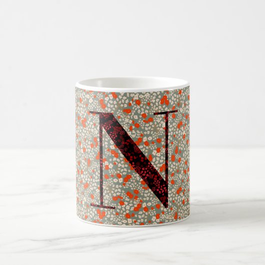 Mug Lettre N gris et rouge de liberté (Centre)