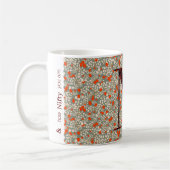 Mug Lettre N gris et rouge de liberté (Gauche)