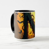 Mug Lettre N Halloween Simple Larme (Devant gauche)