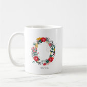 Mug Lettre O | LETTRE FLEURIE Whimsical Monogramme I M (Gauche)