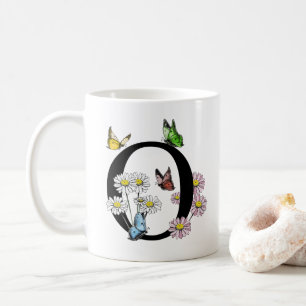 Mug LETTRE O MONOGRAPHIQUE BROUILLON D'Aquarelle Flora