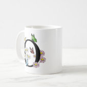 Mug LETTRE O MONOGRAPHIQUE BROUILLON D'Aquarelle Flora (Devant gauche)