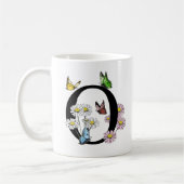Mug LETTRE O MONOGRAPHIQUE BROUILLON D'Aquarelle Flora (Gauche)