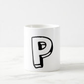Mug Lettre P (Centre)