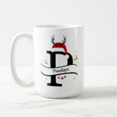 Mug Lettre P Alphabet de Noël (Gauche)