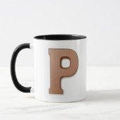 Mug Lettre p de chocolat (Gauche)