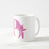 Mug Lettre P et porc (Devant droit)
