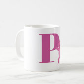 Mug Lettre P et porc (Devant gauche)