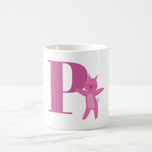 Mug Lettre P et porc (Centre)