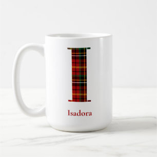 Mug Lettre Plaid I Monogramme Nom Noël