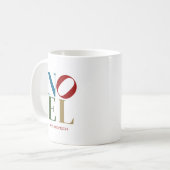 Mug LETTRE Pop NOEL Vacances inspirées par l'art (Devant gauche)