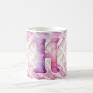 MUG LETTRE POPULAIRE ROSE CHAUD POPULAIRE H