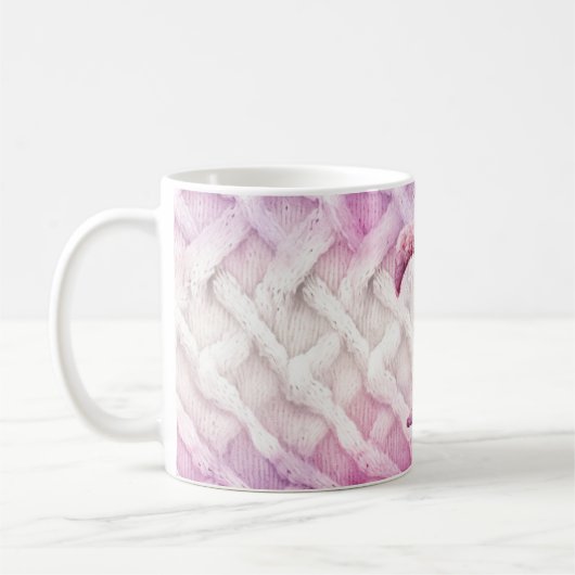 MUG LETTRE POPULAIRE ROSE CHAUD T (Gauche)