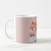 Mug Lettre postale Panda rouge mignonne Saint-Valentin (Gauche)