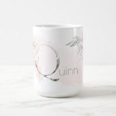 Mug Lettre Q de Monogramme rose rose rose pâle (Centre)