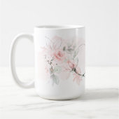 Mug Lettre Q de Monogramme rose rose rose pâle (Gauche)