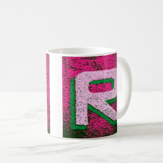 Mug Lettre r (Devant droit)