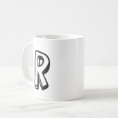 Mug Lettre R (Devant gauche)