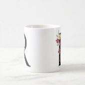 Mug Lettre R avec des fleurs (Centre)