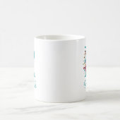 Mug Lettre R Floral Rose et Sarcelle (Centre)