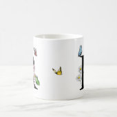 Mug Lettre R Monogramme de papillon floral (Centre)