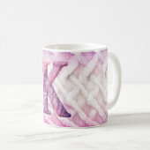 MUG LETTRE ROSE CHAUDE ROSE POPULAIRE POPULAIRE K (Devant droit)