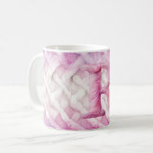 MUG LETTRE ROSE CHAUDE ROSE POPULAIRE ROSE ROUGE (Devant gauche)