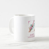 Mug LETTRE Rose D'Aquarelle D'OR DE MONogramme Z (Devant gauche)
