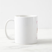 Mug LETTRE Rose D'Aquarelle D'OR DE MONogramme Z (Gauche)